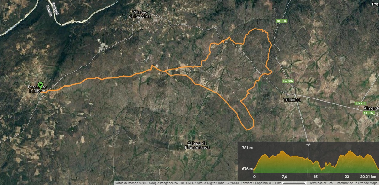 Mapa del Camino del Molino del Pasadero