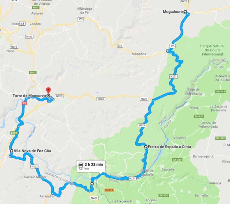 Mapa Ruta Almendros